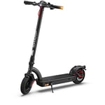 SHARP EM-KS4AEU-B E Scooter, Adult Electric Scooter, Foldable E-Scooter, Kick Scooter with Suspension, Stand, Digital Display, Dual Brake System, Indicators, USB Charging & LED Rear/Headlights - Black