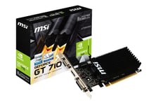 MSI GT 710 2GD3H LP Grafikkort - låg profil - 2GB DDR3 - NVIDIA GT 710 - PCI Express 2.0 x16