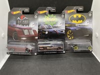 3x Batmobile Series Bundle Hot Wheels Batman GYN30