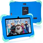 Fivahiva Kids Tablets 7" HD Display Android 11 Tablet for Kids Dual Camera 2GB+32GB WIFI Bluetooth Parental Control Eye Protection Children Tablet for Ages 2-12 with Kid-Proof Case (Blue)