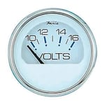 FARIA Voltmeter 10-16 Volt Ø2" - Hvit bl.ring