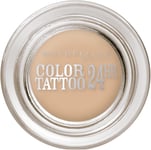 Maybelline Color Tattoo 24Hr Eyeshadow Creamy Matte 1 Count (Pack of 1), Nude 