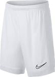 Nike Kid's Dri-FIT Academy Football Shorts, White/Black, M