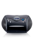 Lenco SCD-24 Black - Portable stereo FM radio with CD player