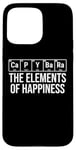 iPhone 15 Pro Max Capybara The Elements Of Happiness Periodic Table Funny Case