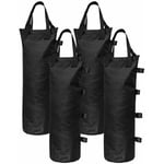 4Pcs Sacs De Poids De Sable Poids De Jambe Pour Tente Pop Up Pare-Soleil Pare-Soleil Sac De Pieds Leste, Noir