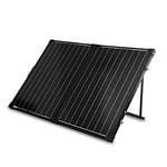 Renogy Boîtier Solaire 12 V - 2 x 50 W (sans régulateur de Charge) - Panneau Solaire 100 W - Panneau Solaire pour Camping-Car, Camping et Jardin - avec Cadre Noir