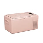 Alpicool S15 Pink 16.8L Portable Car Refrigerator, 12v Car Fridge Mini Camping Fridge Freezer Electric Cool Box for Driving/Travel/Outdoor Picnic(Pink)