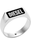 Diesel Bague pour homme en acier inoxydable et agate 32027833, 63, Acier inoxydable, Aucune pierre précieuse