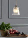 Laura Ashley Callaghan Glass Ceiling Light, Brass