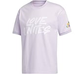 adidas Pride Unites SS T-shirt, Unisex Adult, unisex_adult, T-Shirt, GK1581, Matte Purple, XS