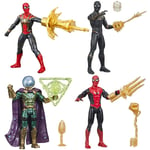 4-Pack Marvel Spider-Man Spindelmannen Web Gear 15 cm Action Fig multifärg