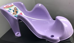 PURPLE BABY BATH SEAT CHAIR SUPPORT NEWBORN SAFE GRIP PLAYTIME BATHING SAFETY