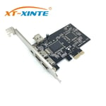 Adaptateur d'extension de PCIe 4 Ports (3 + 1) 1394A 1x4 broches 3x6 broches contrôleur carte adaptateur d'extension PCI Express vers IEEE 1394