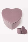 Arundel Heart-Shaped Velvet Footstool with Storage