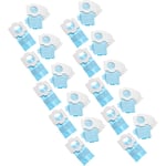 50x Sacs compatible avec Makita XLC02ZB, DCL181F aspirateur - papier, 11,8cm x 6cm bleu clair - Vhbw