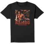 Rambo First Blood Part II Guerilla Warfare Unisex T-Shirt - Black - 3XL