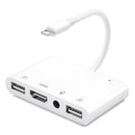 Adaptateur Av Numérique Ethernet Rj45 Vers Hdmi,Convertisseur De Charge,Pour I-Phone 14 I-Pad Vers Tv1080p Réseau Lan Filaire - Type Style 5