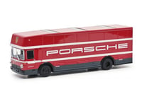 Schuco Porsche, Car Transporter Model, 1:87, Porsche, Pojke, 1 Styck, Röd