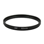 62MM Filtre UV Protecteur en Verre avec Etui pour Objectifs 18-250mm Canon Nikon Pentax Sony, Pentax K-5 II et Sony A77 18-135mm f/3.5-5.6, Tamron 18-200 pour Canon Nikon