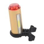 Yellow  Bicycle Tail Light 3 Colors In 1 Lamp Led COB Visual Warning Bike1691