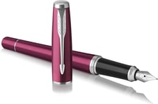 Parker Urbain Vibrant Magenta Chrome Trim - Stylo-Plume Medium + 2x Cartouche