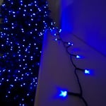 50 LED 5m Premier Christmas Indoor Outdoor Multi Function Battery Operated String Lights with Timer in Blue