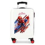 Marvel Spiderman Geo Valise Trolley Cabine Rouge 34x55x20 cms Rigide ABS Serrure à combinaison 34L 2,6Kgs 4 roues doubles Bagage à main