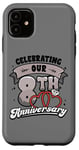 iPhone 11 8th Wedding Anniversary Celebrating 8 Years Matching Gift Case