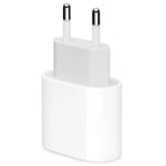 Vägg laddare för Apple 11/12/13 USB-C strömadapter 20W PD Vit