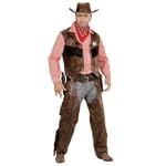 Widmann 05923 Adult Cowboy Costume, Shirt, Waistcoat, Chaps and Hat