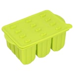 12 Grids Silicone Ice Cream Molds Tray Ice Cream Makers Mould With Lid And