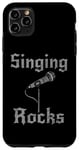 Coque pour iPhone 11 Pro Max Singing Rocks, chanteur chanteur musicien rock Goth