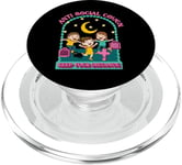 Anti Social Coven - Keep Your Distance - Witches PopSockets PopGrip for MagSafe