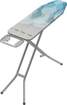 Vileda UltraFresh Table à Repasser Pliable, avec Traitement Anti-bactéries, Housse en Coton, Facile à Ranger et à Transporter, 120 x 38 cm, réglable en Hauteur