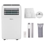 SHINCO Climatiseur Mobile Wifi 12000 BTU, Eco R290, 3,5 kW, 4 en 1 Refroidissement, Chauffage, ventilateur, Déshumidificateur