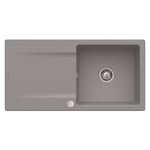 Villeroy&boch - Evier villeroy et boch Siluet 60 Stone CeramicPlus avec vidage manuel - Gris stone CeramicPlus