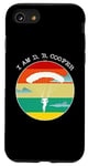 Coque pour iPhone SE (2020) / 7 / 8 Je suis D. B. Cooper Parachute Des nuages Parachutisme Retro