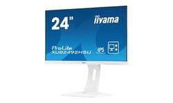 iiyama ProLite XUB2492HSU-W1 - Écran LED - 24" (23.8" visualisable) - 1920 x 1080 Full HD (1080p) @ 60 Hz - IPS - 250 cd/m² - 1000:1 - 5 ms - HDMI, VGA, DisplayPort - haut-parleurs - blanc