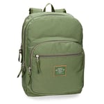 Pepe Jeans Cross Sac à dos double compartiment adaptable au chariot Vert 30,5x44x15 cms Polyester 0 20.13L