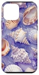 Coque pour iPhone 12 mini Violet Classique Tropical Coastal Petite-fille Esthétique