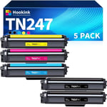 DCP-L3550CDW MFC-L3750CDW MFC-L3770CDW MFC-L3730CDN HL-L3270CDW HL-L3230CDW TN247 TN-243CMYK Cartouches de Toner Compatible pour Brother TN-247 TN243 (Pack de 5)