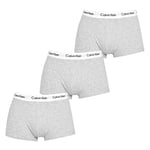 Calvin Klein Men's Low Rise Trunk 3pk 0000u2664g Low Rise Trunk, Grey (Grey Heather), L