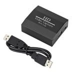 Carte d'acquisition 1080P USB vers HDMI,enregistreur vidéo en direct pour jeu vidéo sur ordinateur,boucle de sortie en temps réel - Type Black