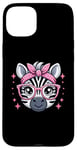 iPhone 15 Plus Zebra Pink Bandana Glasses Case