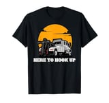 USA Tow Truck Driver, Truck Driver Yellow Line, Tow Truck T-Shirt