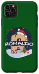 Coque pour iPhone 11 Pro Max Awesome Ronaldo Name w Santa Hat in Xmas Theme Christmas