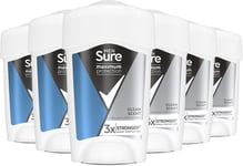 6x Sure Maximum Protection Clean Scent Anti-Perspirant Cream Stick 45ml