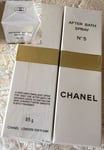 SEALED BEYOND SUPER RARE CHANEL VINTAGE No 5 Perfumed AFTER BATH SATIN SPRAY