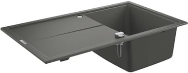 GROHE K400 | Composite Sink with Draining Board | Granite Grey | 31640AT0